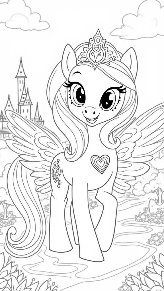 my little pony coloring pages princess cadence